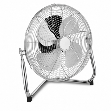 Ventilator cu Picior Zilan de 50 cm - Racoreste o Camera Intreaga, Se Inclina in Sus si in Jos si Se Muta Usor de Colo-Colo - 90 W, 3 Trepte de Viteza, 5 Palete, Grilaj 50 cm, Argintiu