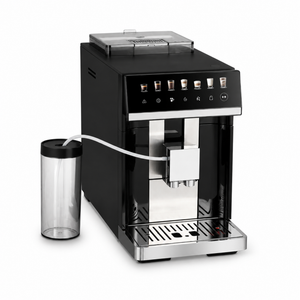 Espressor Automat Zilan ZLN9000 Baristouch cu Rasnita Integrata - Sistem Bean to Cup, Spumare Automata Lapte, Ecran Tactil - 15 Bari, 7 Bauturi, Rezervor 1.8 L, Recipient Lapte 0.6 L, Negru
