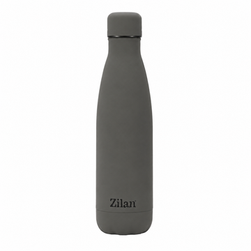 Termos Zilan ZLN0822 din Otel Inoxidabil SUS 304 cu Pereti Dubli - Mentine Bauturile Reci 24 Ore si Calde 18 Ore, 500 ml, Gri