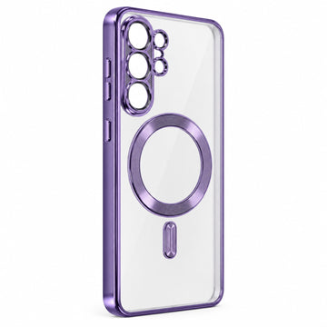 Husa Plating pentru Samsung S26 Ultra, Silicon cu MagSafe, ElectroEdge - Mov