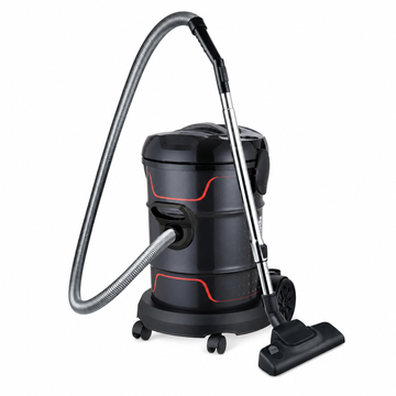 Aspirator Zilan Turbo Fara Sac cu Filtru Lavabil - Rezervor 21 L, Tub Telescopic, Furtun Spiralat 1,6 m, Functie de Suflare, Cablu 5 m, Pozitie de Parcare Verticala - 2400 W, Negru