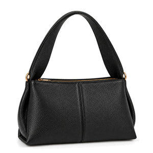 Misariva Verona Midi - Geanta de Umar din Piele Naturala Made in Italy, Negru