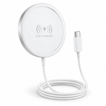 Incarcatoare Wireless X-Start SJX312, Magnetic, 15W, USB-C - Alb