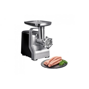 Masina de tocat carne multifunctionala Zilan ZLN0126 – 2100W, 3 viteze, accesorii feliere si carnati, cutit inox, negru/gri