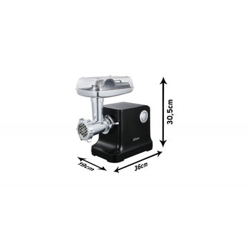 Masina de tocat carne Zilan ZLN1789 – 1800W, 2 viteze + reverse, 3 site inox, accesoriu carnati, negru