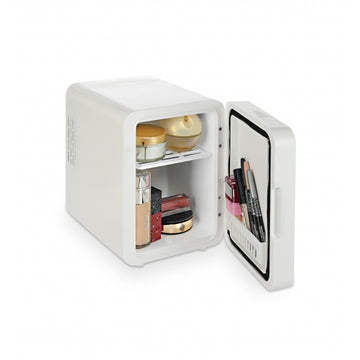 Mini frigider Zilan ZLN1160 pentru make up, 4L, 36W, racire si incalzire, oglinda LED, portabil, alb