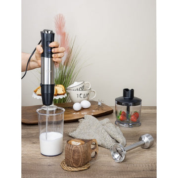 Mixer vertical 5 în 1 Zilan ZLN3939 – 1200W, 12 trepte viteză, funcție Turbo, afișaj digital, inox