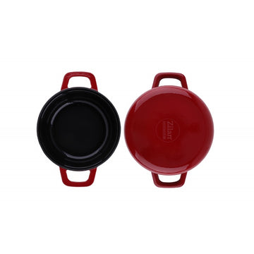 Oala Zilan ZLN0941, 22 cm, 2.6L, fier turnat sub presiune, 7 straturi, compatibila inductie, cuptor si masina de spalat vase