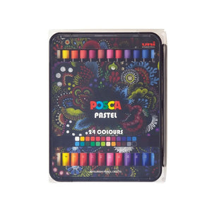 Creion pastel uleios Posca KPA-100, 24 culori