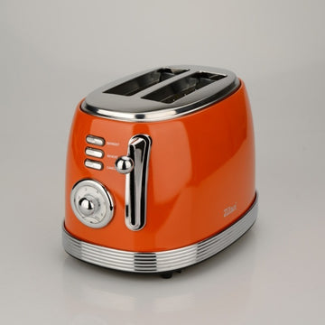 Prajitor de paine Retro Zilan ZLN7040 Rosu, 850W, 6 trepte de prajire, functie dezghetare si reincalzire, tavita firimituri
