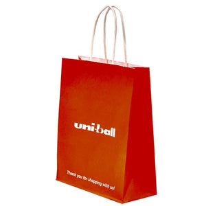 Punga cadou Colorarte 23771, B5, 18x22x8cm, 90g/mp, rosie, manere din hartie rasucita, personalizata Uni-ball