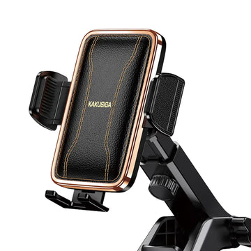 Suport Auto Kaku KSC-1564, Cleme Laterale, Montaj Bord, Push, PullClip, Piele Surface - Negru