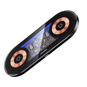 Incarcator Wireless Kaku KSC-1152, 15W, Qi Charging, Fast Charging, Retro - Negru