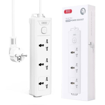 Prelungitor Electric 3AC XO WL17, cu Intrerupator - Alb