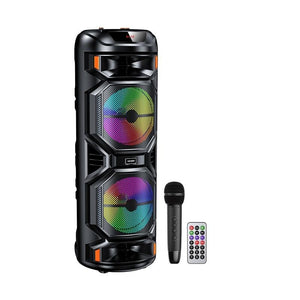 Boxa Portabila Kaku KK-8211, Wireless BT 5.0, 2x40W, 3600mAh, LED Display, Ambient Light - Negru