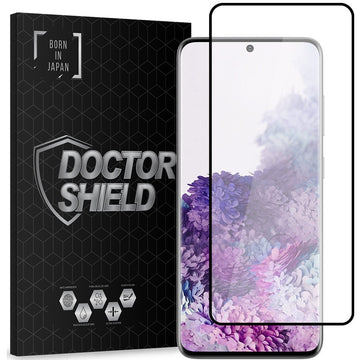 Folie Clear pentru Samsung S20 Plus 2.5D, Samsung S20 Plus, 2.5D Curved, FullGlue - Rama neagra
