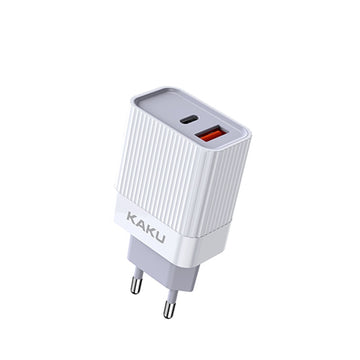 Incarcator Retea Kaku KSC-501, 20W, 1xUSB-C, 1xUSB-A, PD, QC 3.0 - Alb