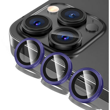 Folie Camere pentru iPhone 13, Pro/ 13 Pro Max, AutoAlign, Lens KIT - Mov