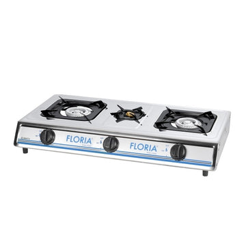Aragaz 3 ochiuri inox Floria ZLN8472