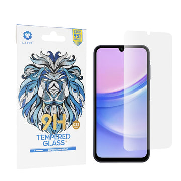 Folie Clear pentru Samsung A15, AntiStatic Glass - Transparent / Negru