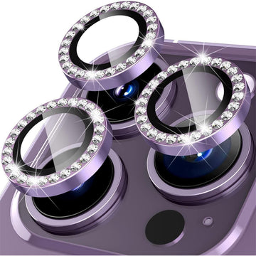 Folie Camera pentru iPhone 14 Pro Max, DIAMOND Lens - Mov