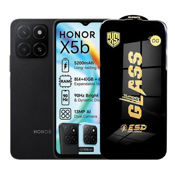 Folie Clear pentru Honor X5b, Full Glass - Transparent / Negru