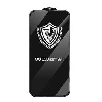 Folie Clear pentru iPhone 15 Pro, Full Glass - Transparent / Negru