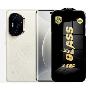 Folie Clear pentru Honor 300, Full Glass - Transparent / Negru
