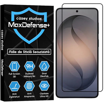 Folie Clear pentru Samsung S26 Plus, Full Glass - Transparent / Negru