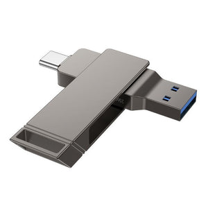 Stick Hoco UD15, Memory Stick, 64GB, Dual USB-C + USB-A 3.2, High Speed, Flash Drive - Gri