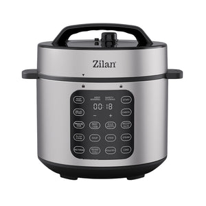 Oală sub presiune digitală multifuncțională Zilan ZLN9580, 6 l, 12 programe