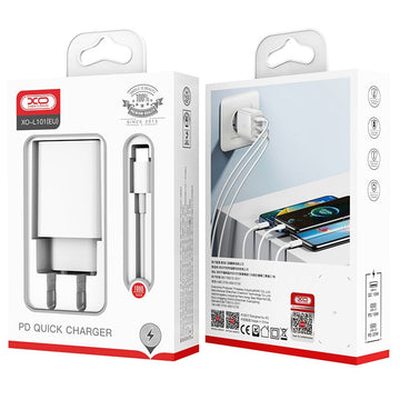 Incarcator Retea XO L101, 20W, 2xUSB-C, 1xUSB-A, PD, QC 3.0 - Alb