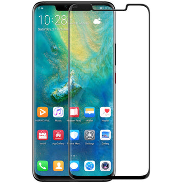 Folie Clear pentru Huawei Mate 20 Pro, Curved Full Glass 2.5D - Rama neagra