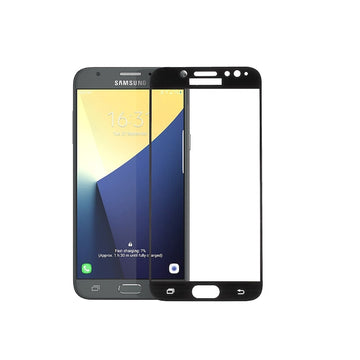 Folie Clear pentru Samsung J7, Full Glass - Transparent / Negru