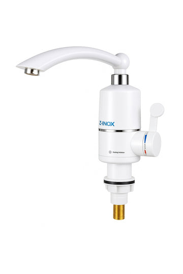 Robinet electric Z-Inox ZLN5473, incalzire instanta, 3000W, otel inoxidabil, maner ergonomic, alb