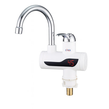 Robinet electric Z-Inox ZLN7866 3000W alb cu ecran digital si incalzire instanta