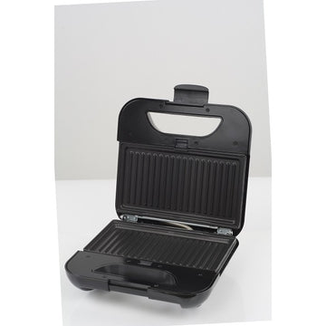 Sandwich maker 5 in 1 Zilan ZLN-3932, 800W, placi detasabile grill, triunghi, sandwich, vafe, nuci, antiaderente, negru/inox