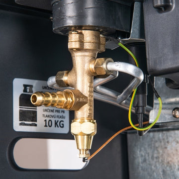Soba Floria ZLN-8465, gaz GPL si electrica, aprindere piezo, demontabila, negru