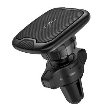 Suport Auto Hoco CA65, Magnetic, Montaj Ventilatie, MultiAngle Lock, Carbon Texture - Negru