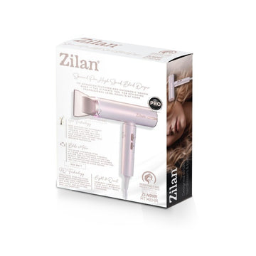 Uscator de par Zilan ZLN9181 1800W tehnologie IQ functie ionica 3 trepte viteza temperatura negru