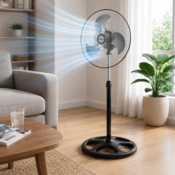 Ventilator 3 in 1 Zilan ZLN3840, 55W, reglabil, circulatie eficienta a aerului, negru