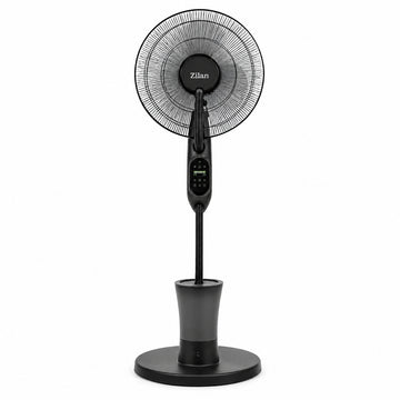 Ventilator cu pulverizare Zilan ZLN0977, 75W, 3 trepte viteza, timer, telecomanda, negru