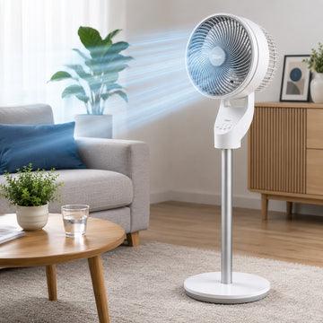 Ventilator de aer Zilan ZLN1016, 60W, 3 trepte viteza, timer, telecomanda, negru