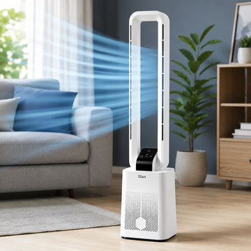 Ventilator turn Zilan ZLN1085, fara palete, 50W, 12 viteze, Timer 15h, LED, telecomanda