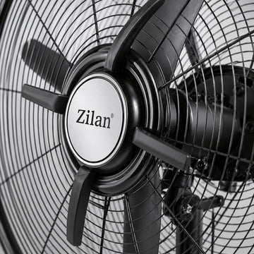 Ventilator Zilan ZLN2549 cu picior sau perete, 130W, 68 cm, 3 viteze, oscilatie, argintiu