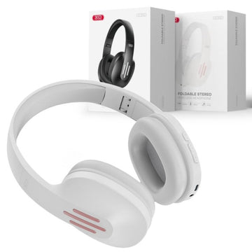 Casti Wireless XO BE39, Over Ear, BT 5.0, 180h StandBy, Gaming, Foldable - Alb
