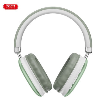 Casti Wireless XO BE45, On-Ear, BT 5.3, 400mAh, Comenzi Functii, Ambinet Light - Verde