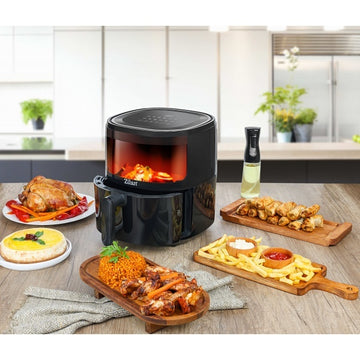 Zilan Friteuza cu aer cald ZLN9983, 1500 W, 5 L, 12 programe, negru