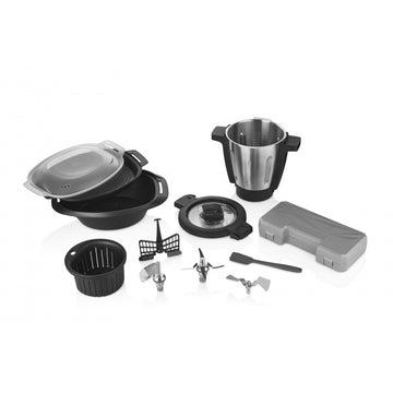 Zilan Robot de bucatarie ZLN9341 RUBY Thermorobot, 1700 W, 4.7 L, ecran TFT 7”, 18 functii, WiFi, aplicatie mobila