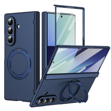 Husa pentru Samsung Z Fold 8 Ultra, Pentru Samsung Galaxy Z Fold 8 Ultra, MagSafe, Suport Metalic Reglabi - Albastru